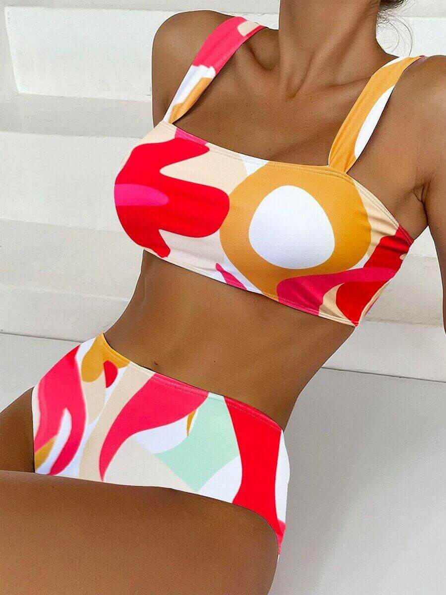 High Waist Women Swimsuit
