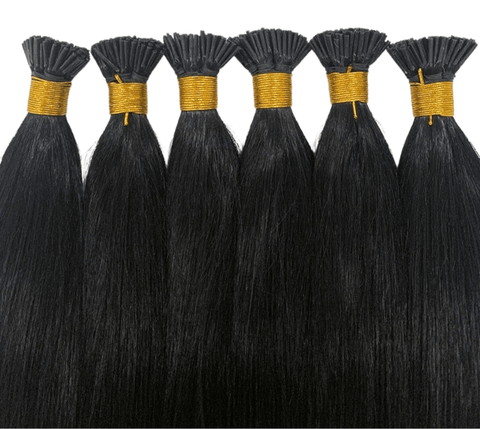 Brazilian Straight Human Hair I Tip Microlinks Bulk Braiding Human Hai.