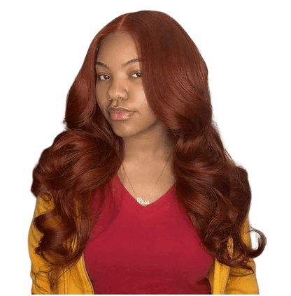 #27 Straight 13x1x4 T part Lace 4x4 Closure wigs Body Wave #33 Transpa.