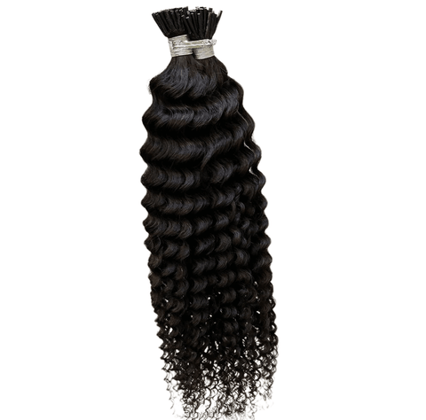 Loose Deep Wave Human Hair i Tip Microlinks Bulk Braiding Human Hair B.