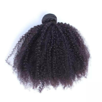 BeuMax 10A Grade 3/4 Afro Kinky Curly Bundles with 4x4 Closure.