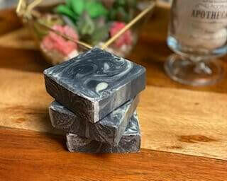 Organic Activated Charcoal Lemongrass Essential Oil.