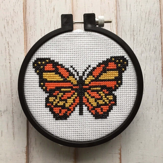 Butterfly Counted Cross Stitch DIY KIT Beginner