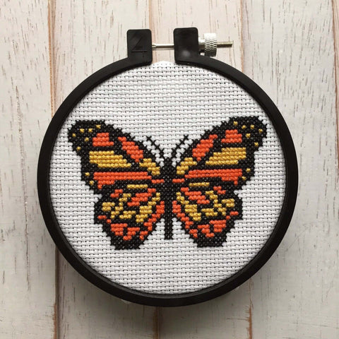 Butterfly Counted Cross Stitch DIY KIT Beginner