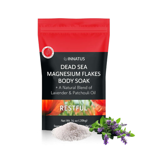 Pure Dead sea magnesium flakes Restful  soak