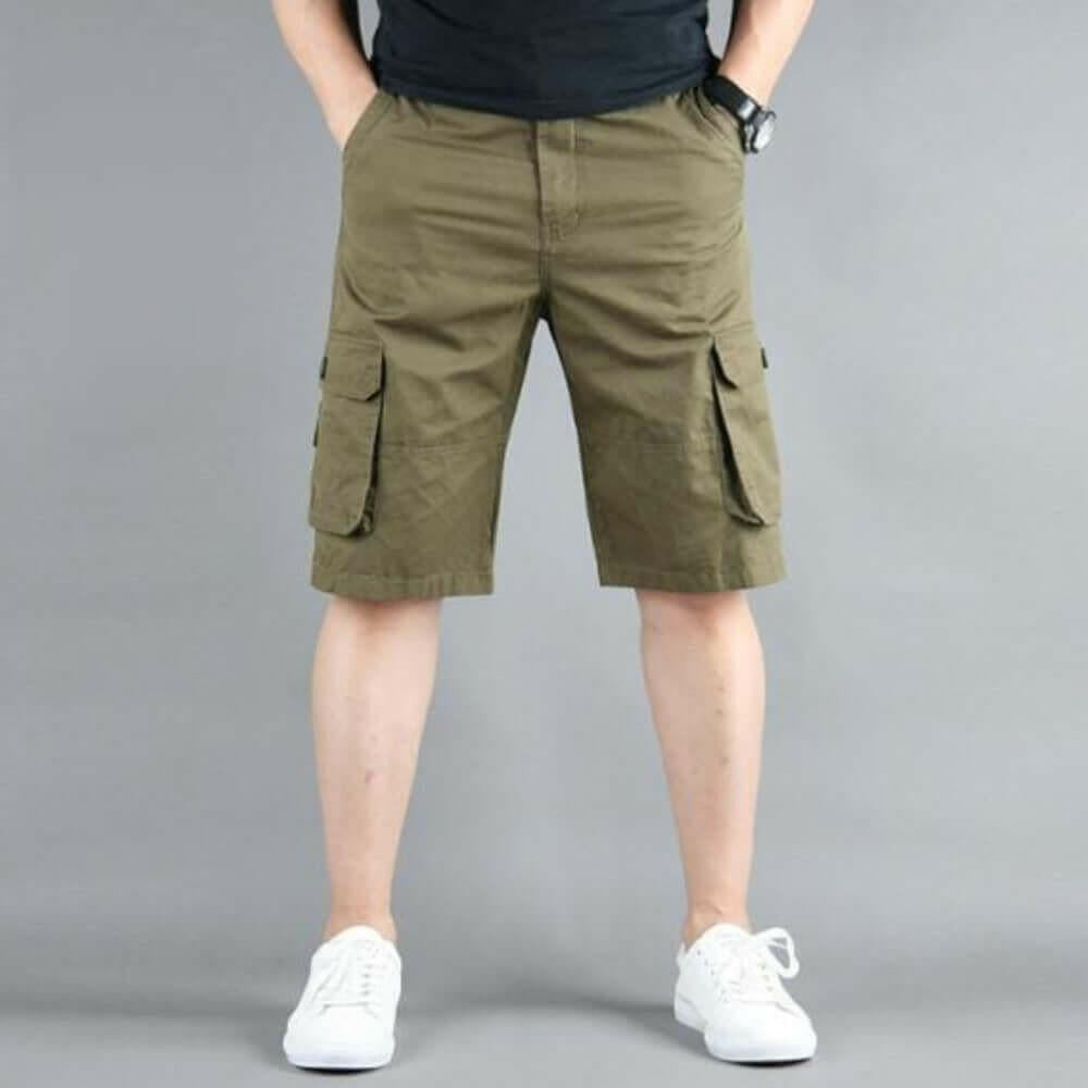 Mens Casual Cargo Shorts with Side Pockets.