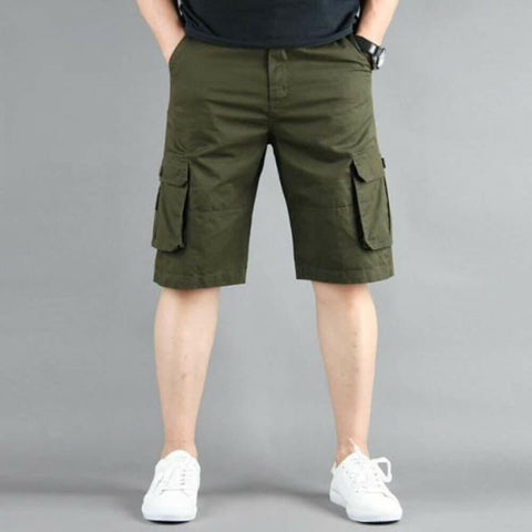 Mens Casual Cargo Shorts with Side Pockets.