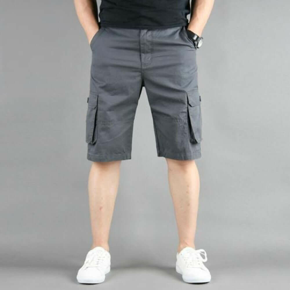 Mens Casual Cargo Shorts with Side Pockets.