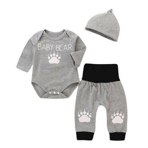 Infant Baby Boys Girls Cotton Clothes Long Sleeve