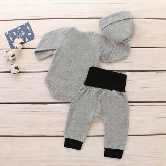 Infant Baby Boys Girls Cotton Clothes Long Sleeve.