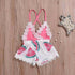 Infant Baby Girls Bodysuits Watermelon Print Lace