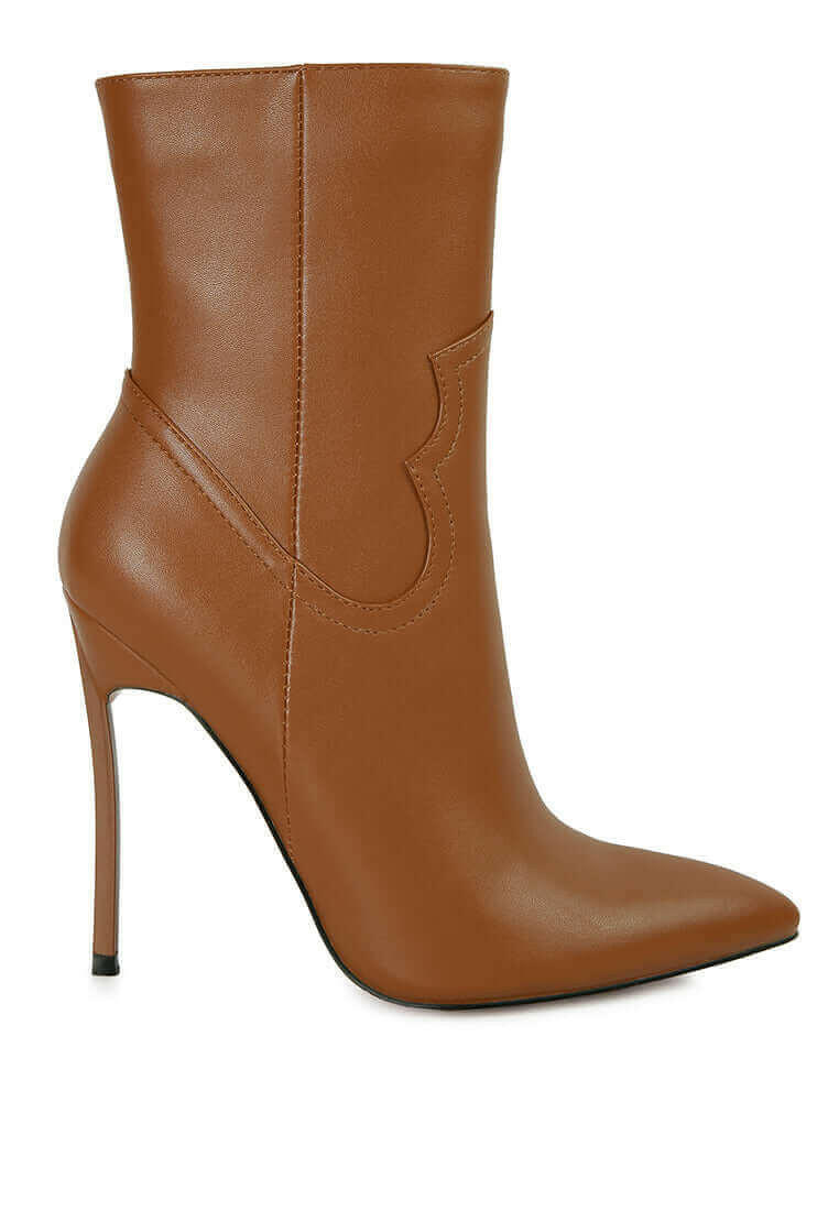 jenner high heel cowboy ankle boots.