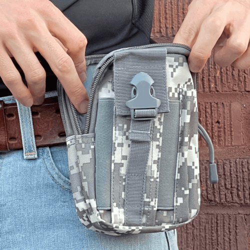 Tactical MOLLE Pouch &amp; Waist Bag for Hiking &amp; Outdoor Activities