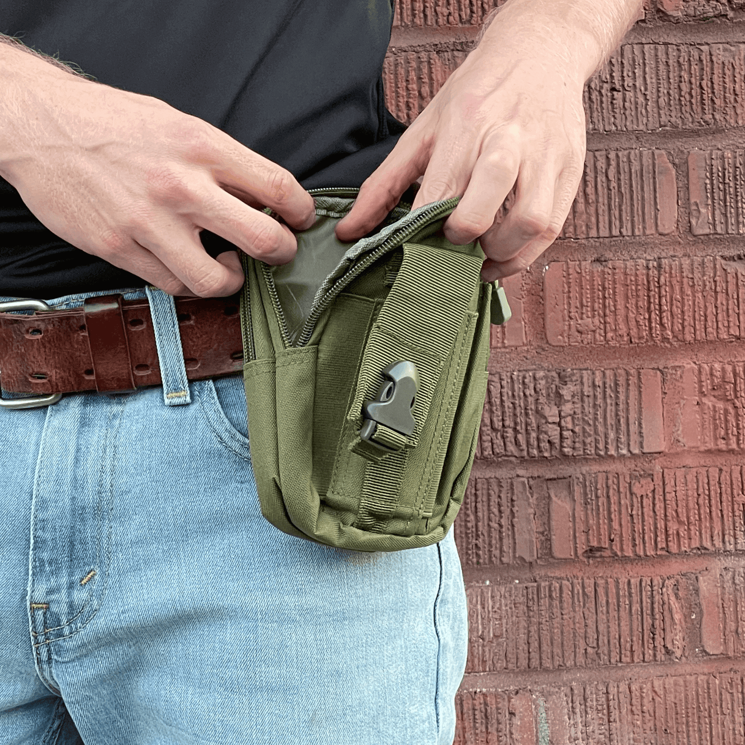 Tactical MOLLE Pouch &amp; Waist Bag for Hiking &amp; Outdoor Activities