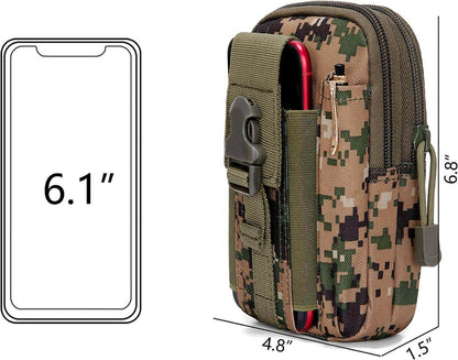 Tactical MOLLE Pouch &amp; Waist Bag for Hiking &amp; Outdoor Activities
