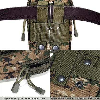 Tactical MOLLE Pouch &amp; Waist Bag for Hiking &amp; Outdoor Activities