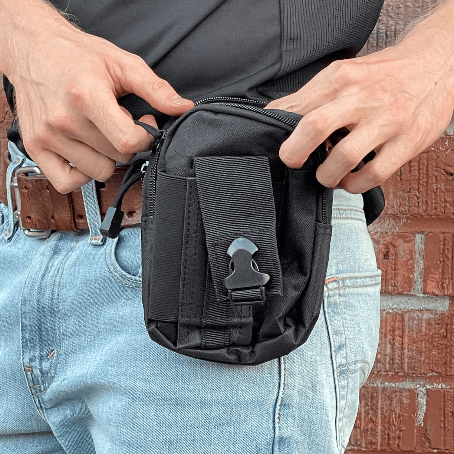Tactical MOLLE Pouch &amp; Waist Bag for Hiking &amp; Outdoor Activities