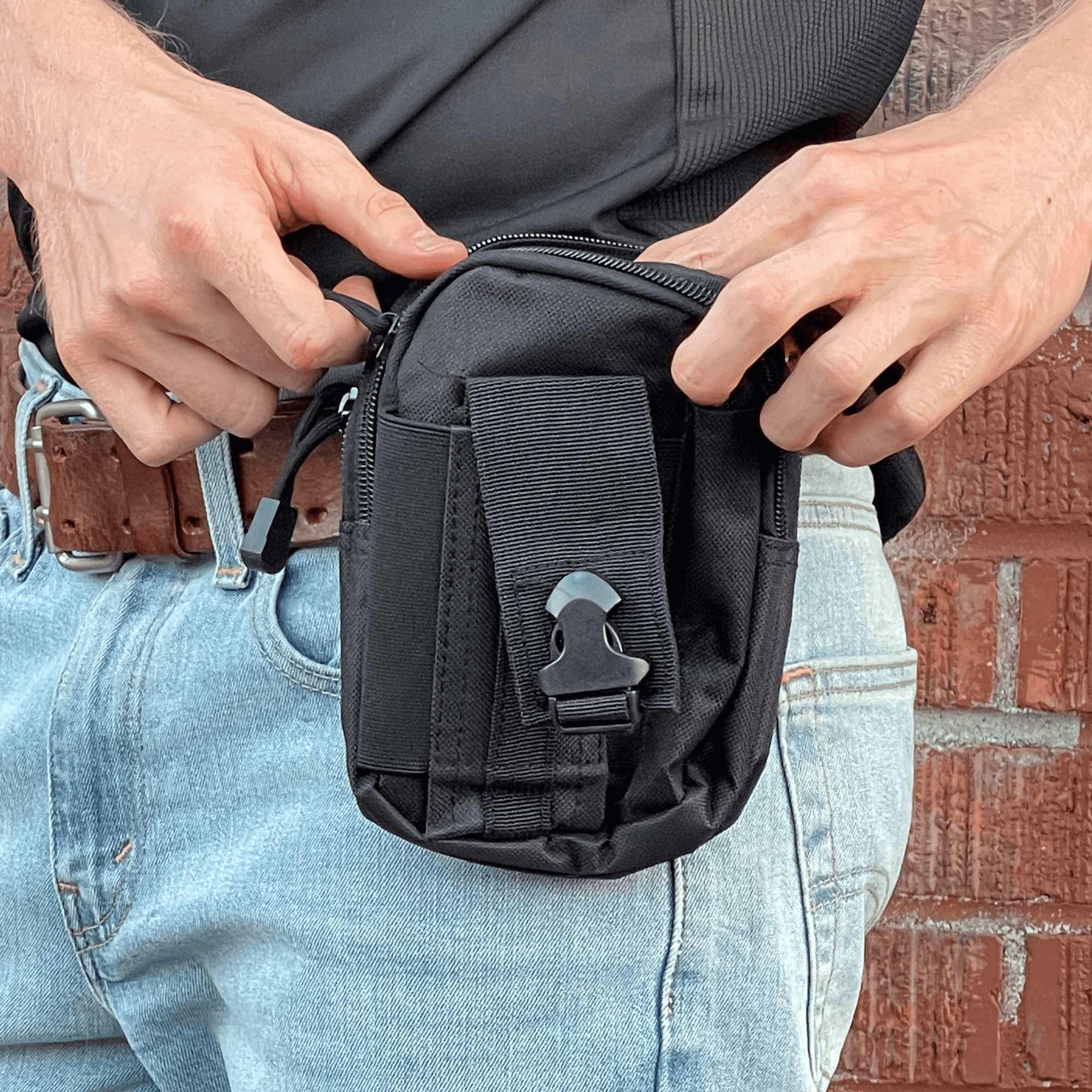 Tactical MOLLE Pouch &amp; Waist Bag for Hiking &amp; Outdoor Activities