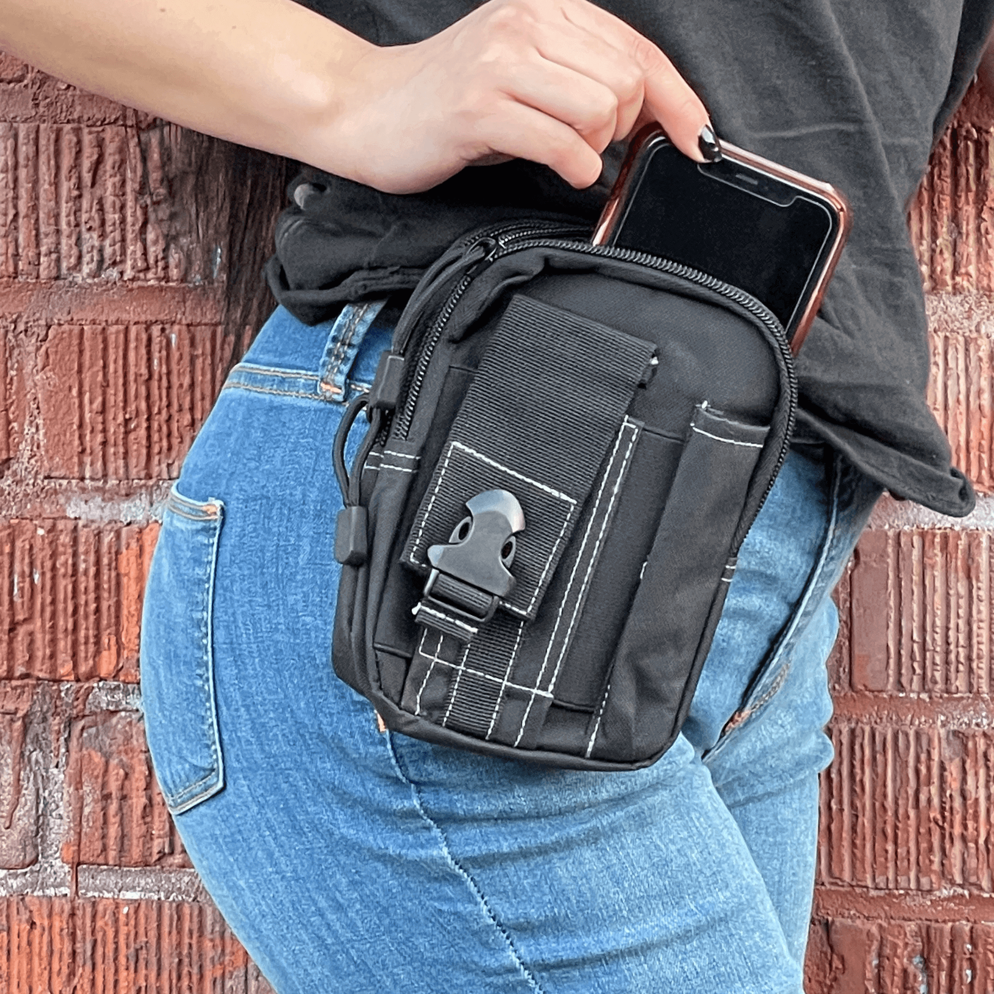 Tactical MOLLE Pouch &amp; Waist Bag for Hiking &amp; Outdoor Activities