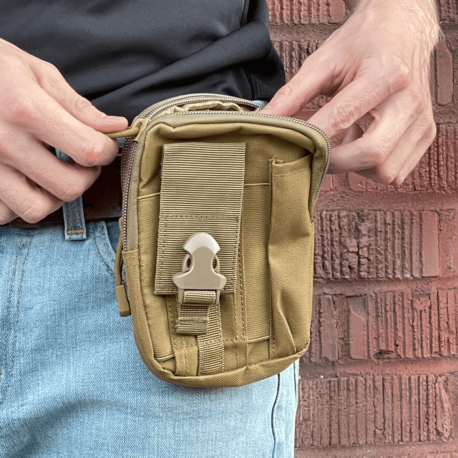 Tactical MOLLE Pouch &amp; Waist Bag for Hiking &amp; Outdoor Activities