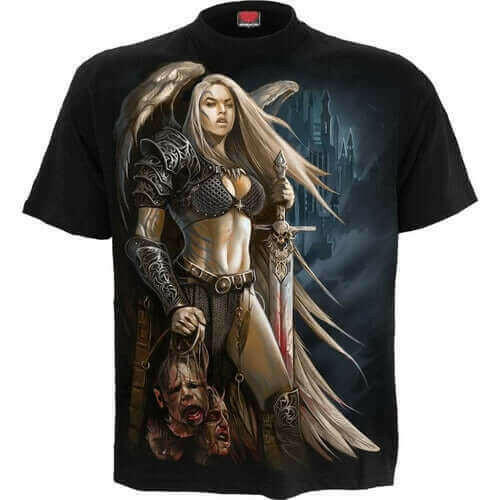 ANGEL WARRIOR - T-Shirt Black.