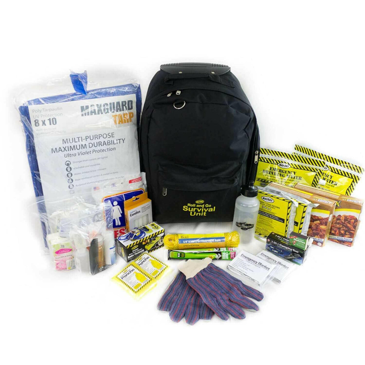 Mayday Emergency Survival Roll and Go Survival Kit. 2 Person.