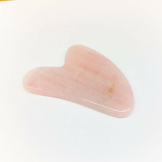 Rose Quartz Gua Sha Massage Tool.