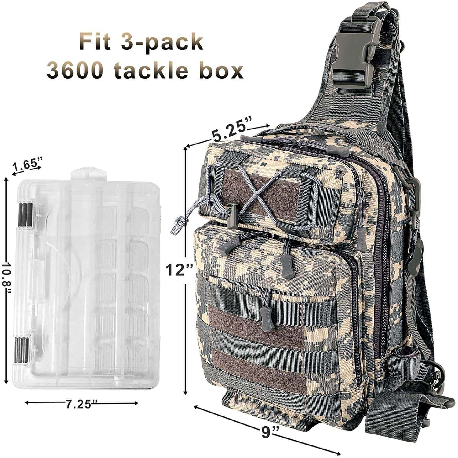 LUXHMOX Fishing Tackle Backpack Waterproof for Outdoor Gear Storage.