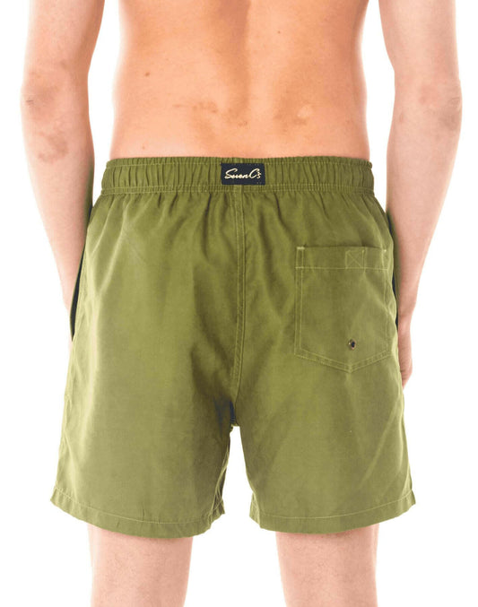 Olive Swim Shorts.