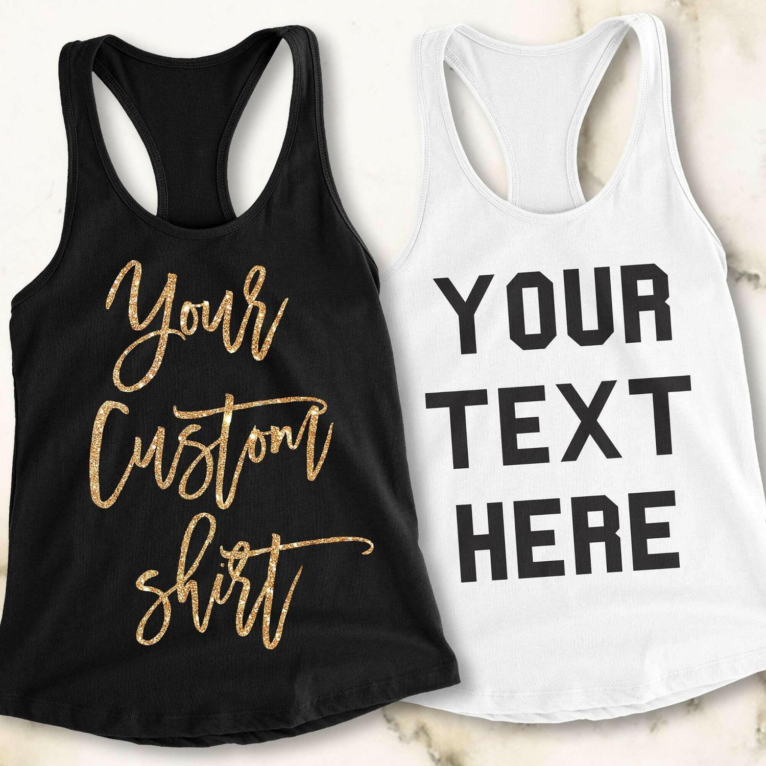 CUSTOM TANK TOP Pick Style &amp; Print Color