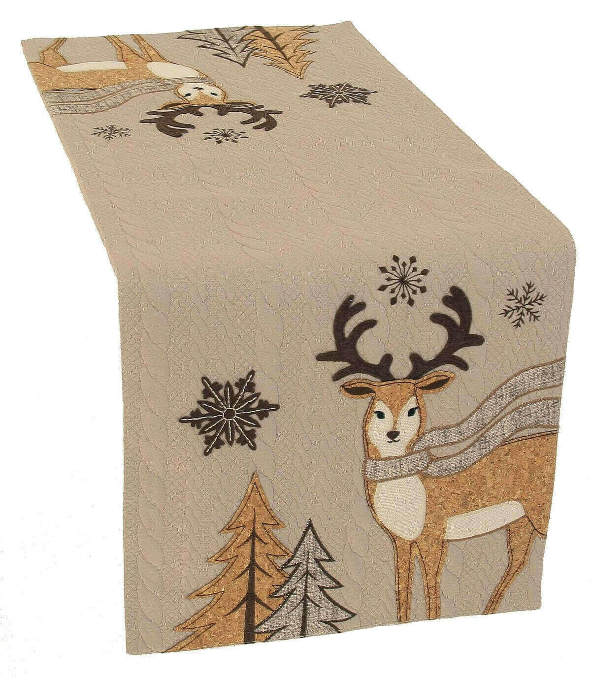 ML16355 Cozy Reindeer Table Runner.