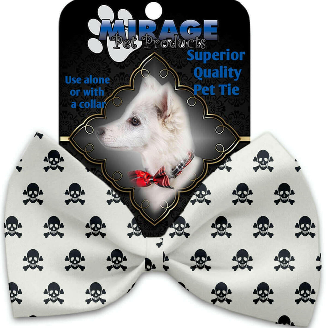 Mirage Pet 1356-VBT Pure Poison Pet Bow Tie Collar Accessory with Clot