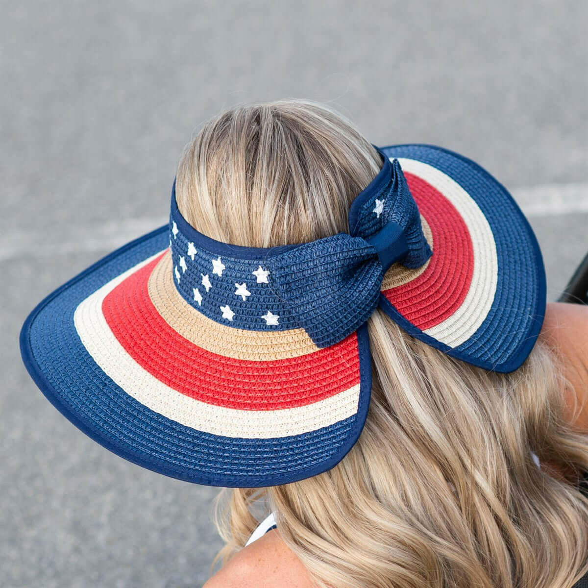 Americana Patriotic Rollable Visor For Adventures,.