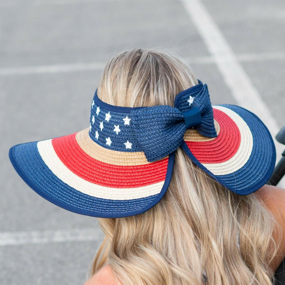 Americana Patriotic Rollable Visor For Adventures,.