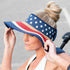 Americana Patriotic Rollable Visor For Adventures,