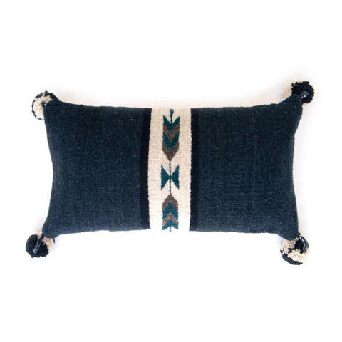 Neza Navajo Arrows, Hand Weaved Wool Pillow Cover.