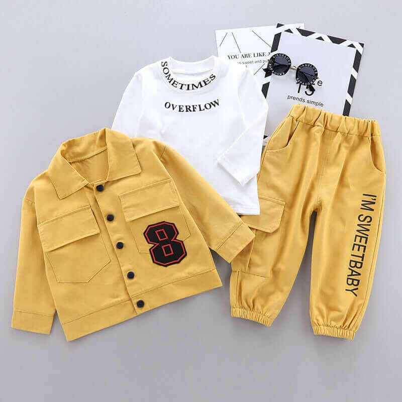 Menoea Baby Boy Clothing set Autumn fashion Cotton Hooded Tops Pants.