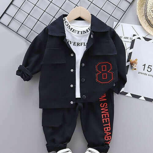 Menoea Baby Boy Clothing set Autumn fashion Cotton Hooded Tops Pants.