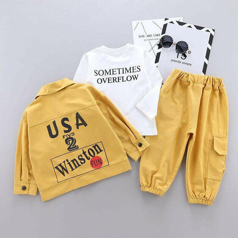 Menoea Baby Boy Clothing set Autumn fashion Cotton Hooded Tops Pants.