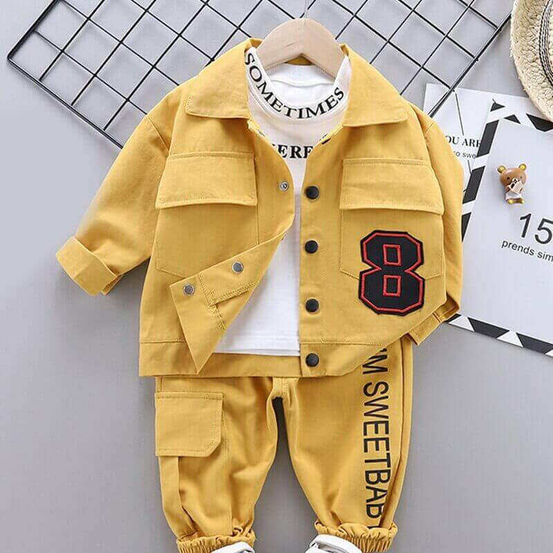 Menoea Baby Boy Clothing set Autumn fashion Cotton Hooded Tops Pants.