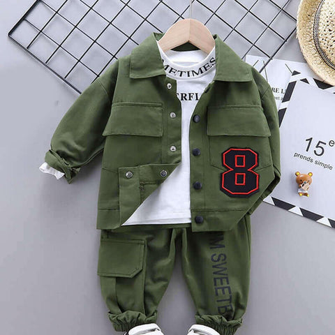 Menoea Baby Boy Clothing set Autumn fashion Cotton Hooded Tops Pants.