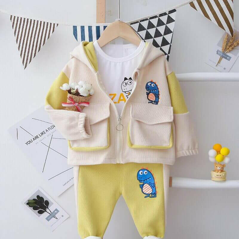 Boys Clothes Suits Autumn Kids Cartoon Pattern Outfits for