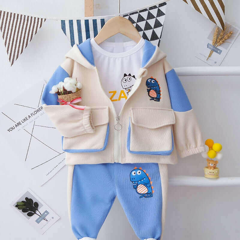 Boys Clothes Suits Autumn Kids Cartoon Pattern Outfits for