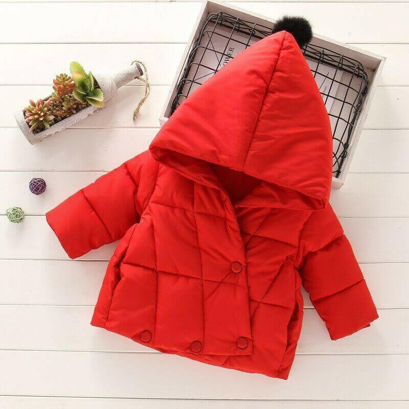 Girls Winter Outerwear Baby Long Sleeve Heavyweight Warm