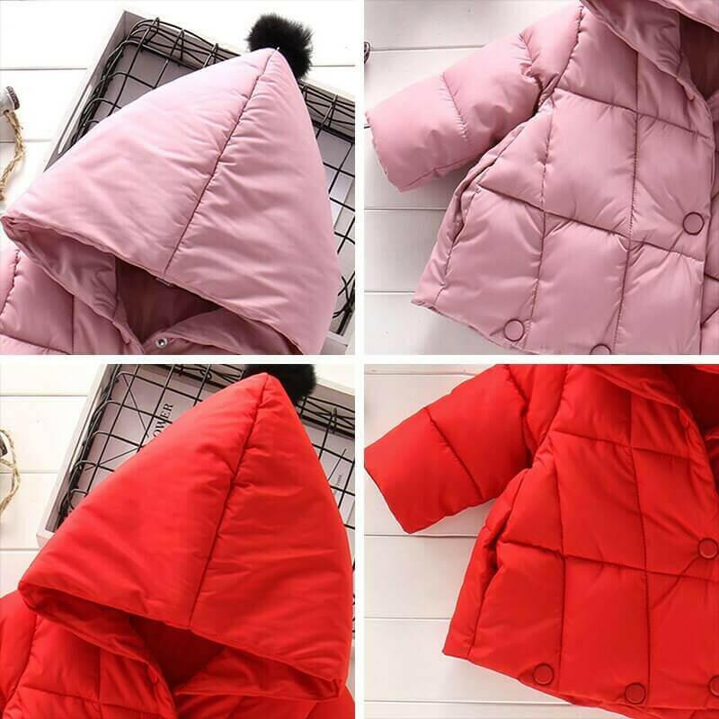 Girls Winter Outerwear Baby Long Sleeve Heavyweight Warm