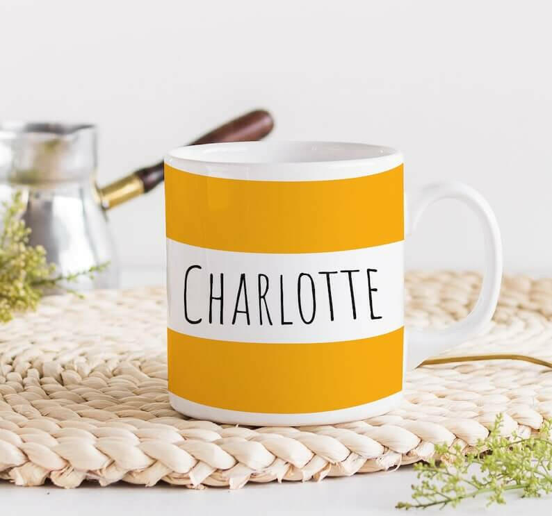 Personalised name mug / Christmas gift for him or her / Corporate gift.