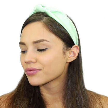 Floral Silk Top Knot Headband.