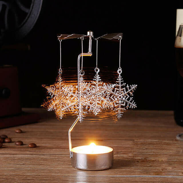 Modern candle holder Hot Spinning Rotary Metal.