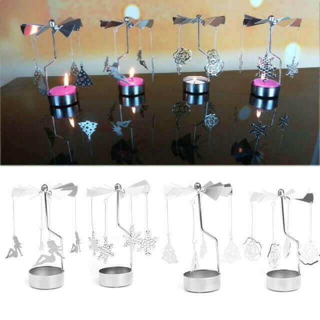 Modern candle holder Hot Spinning Rotary Metal