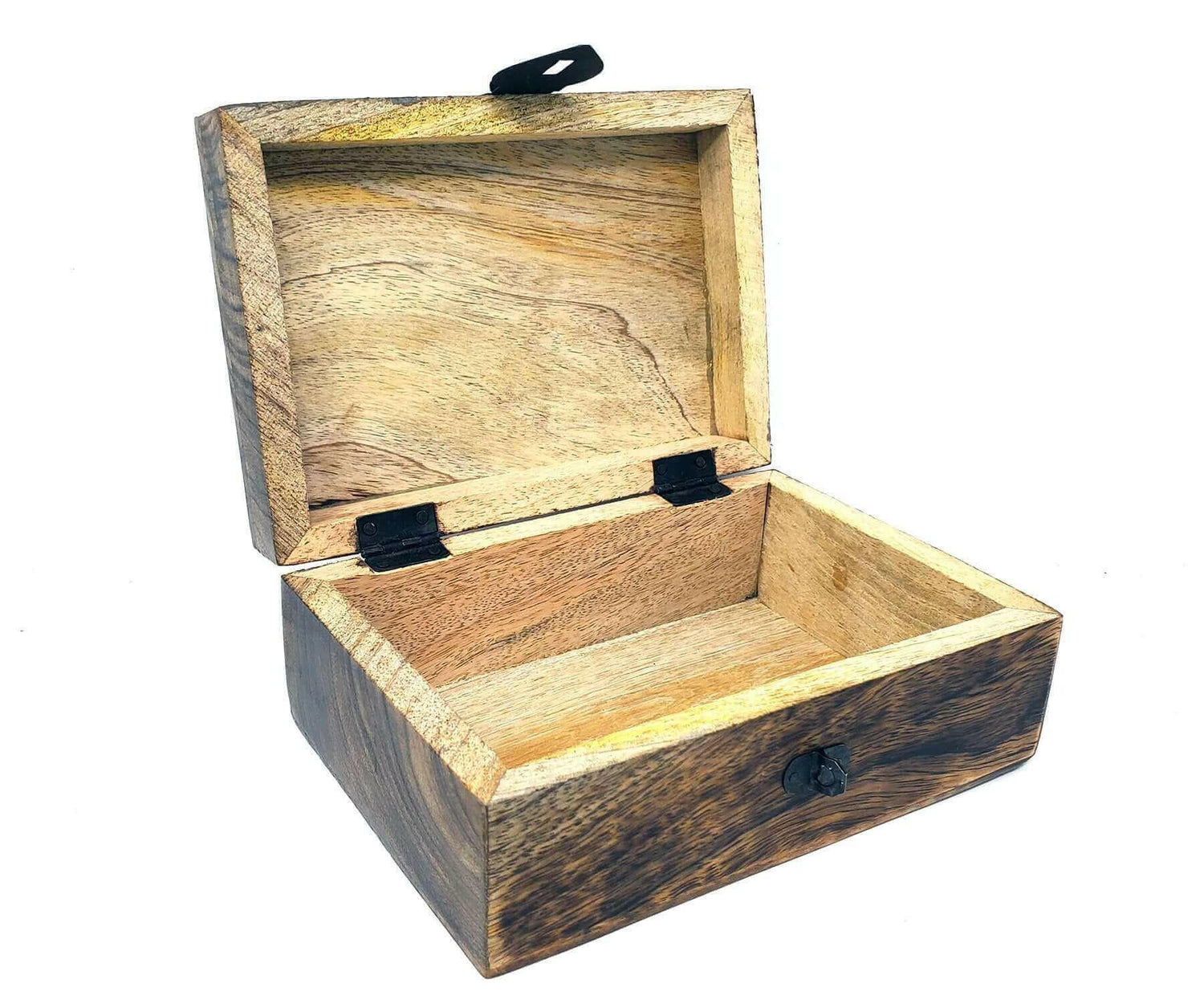 Hand Carved Wood Box 7&quot; x 7&quot;